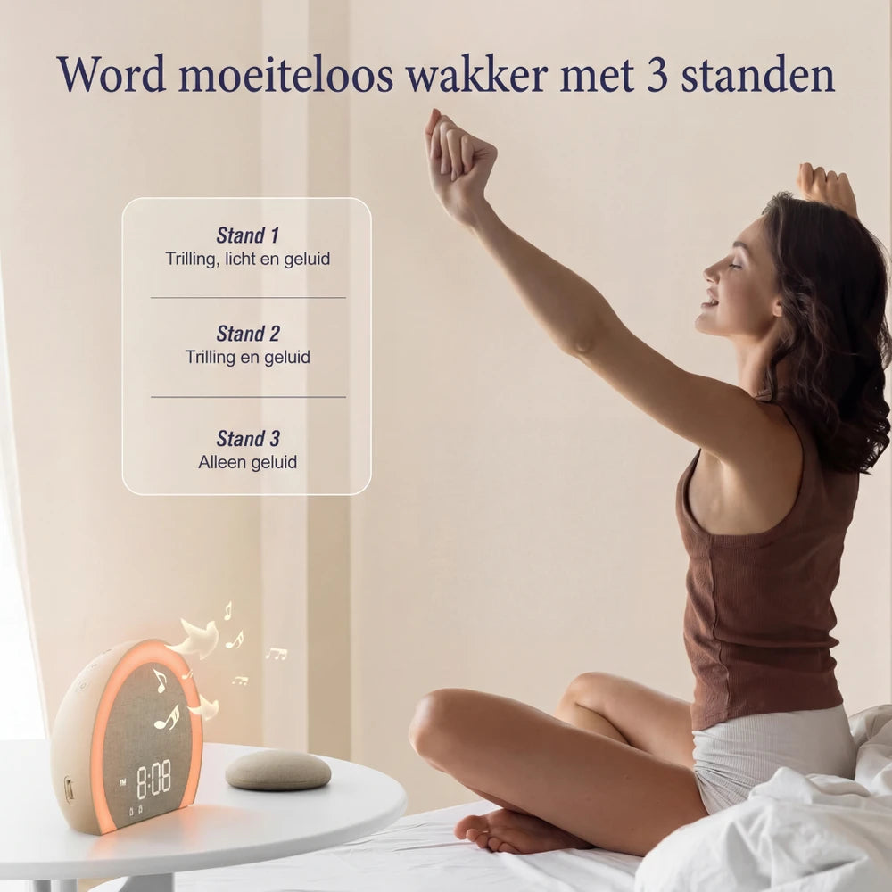 JHust® Trilwekker met Draadloze Trilschijf